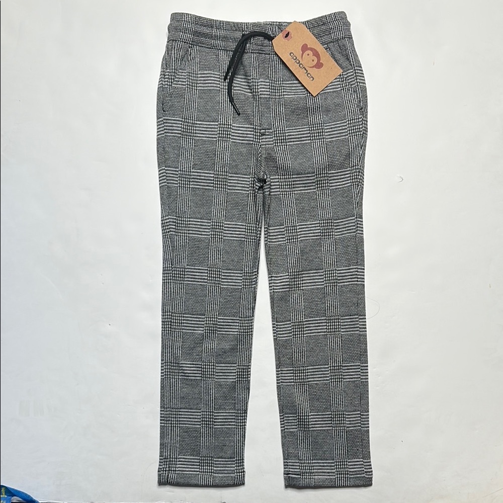 Appaman Black and White Checkered Pants